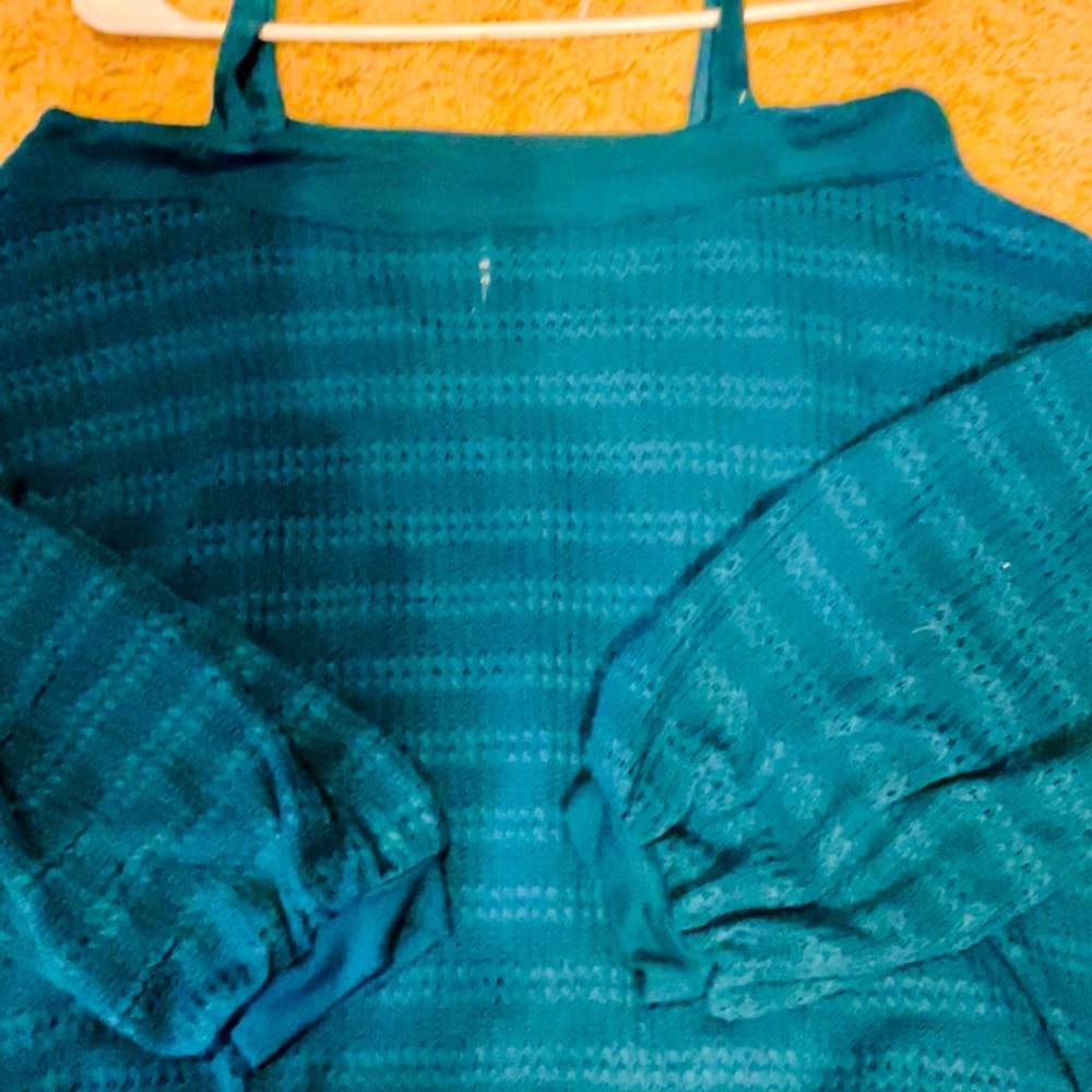 Free people off the shoulder knit sweater